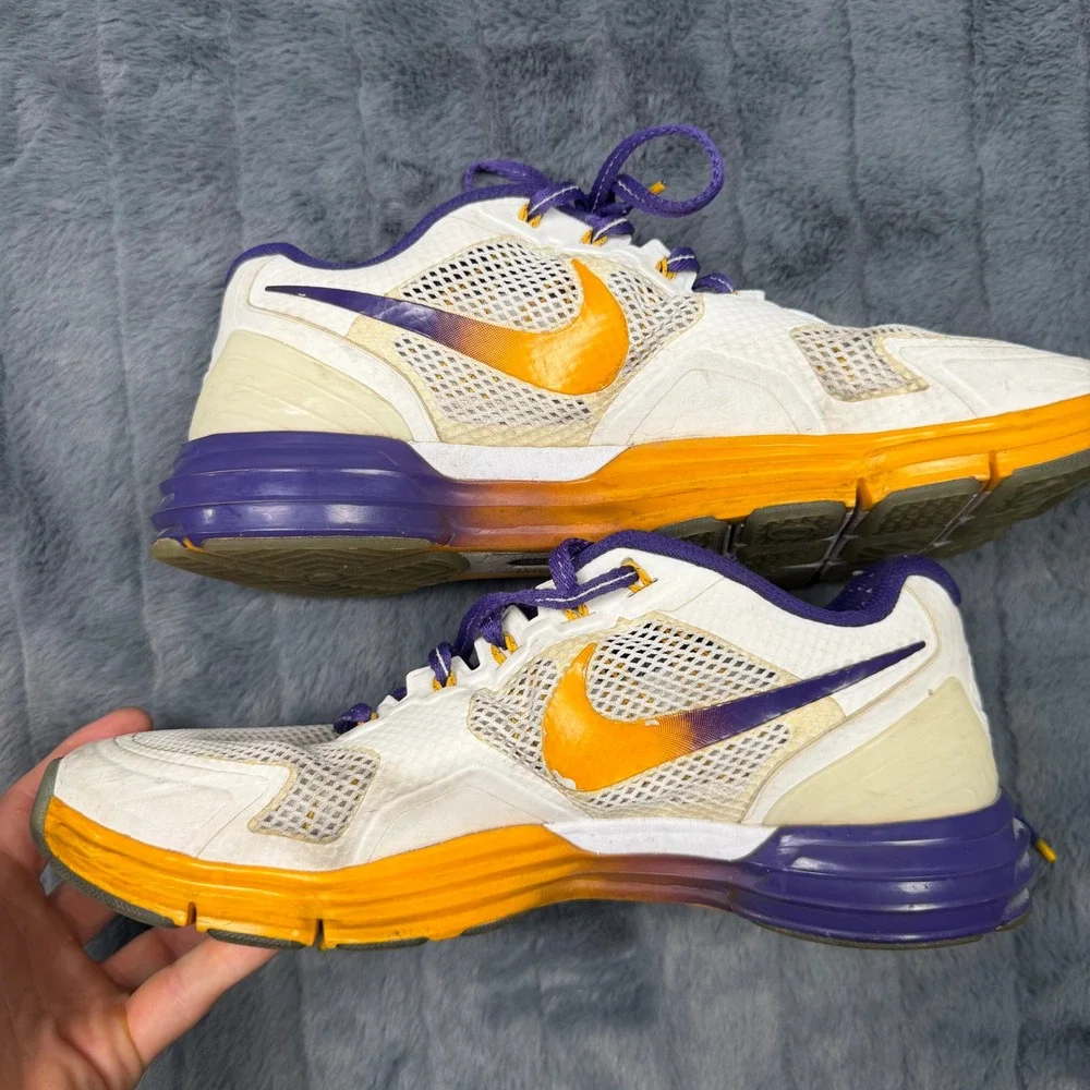 Nike Lunar TR1 Rivalry LSU Tigers White Gold Purple 574130-175 Mens 10.5 Sample